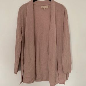 Blush pink cardigan with pocket